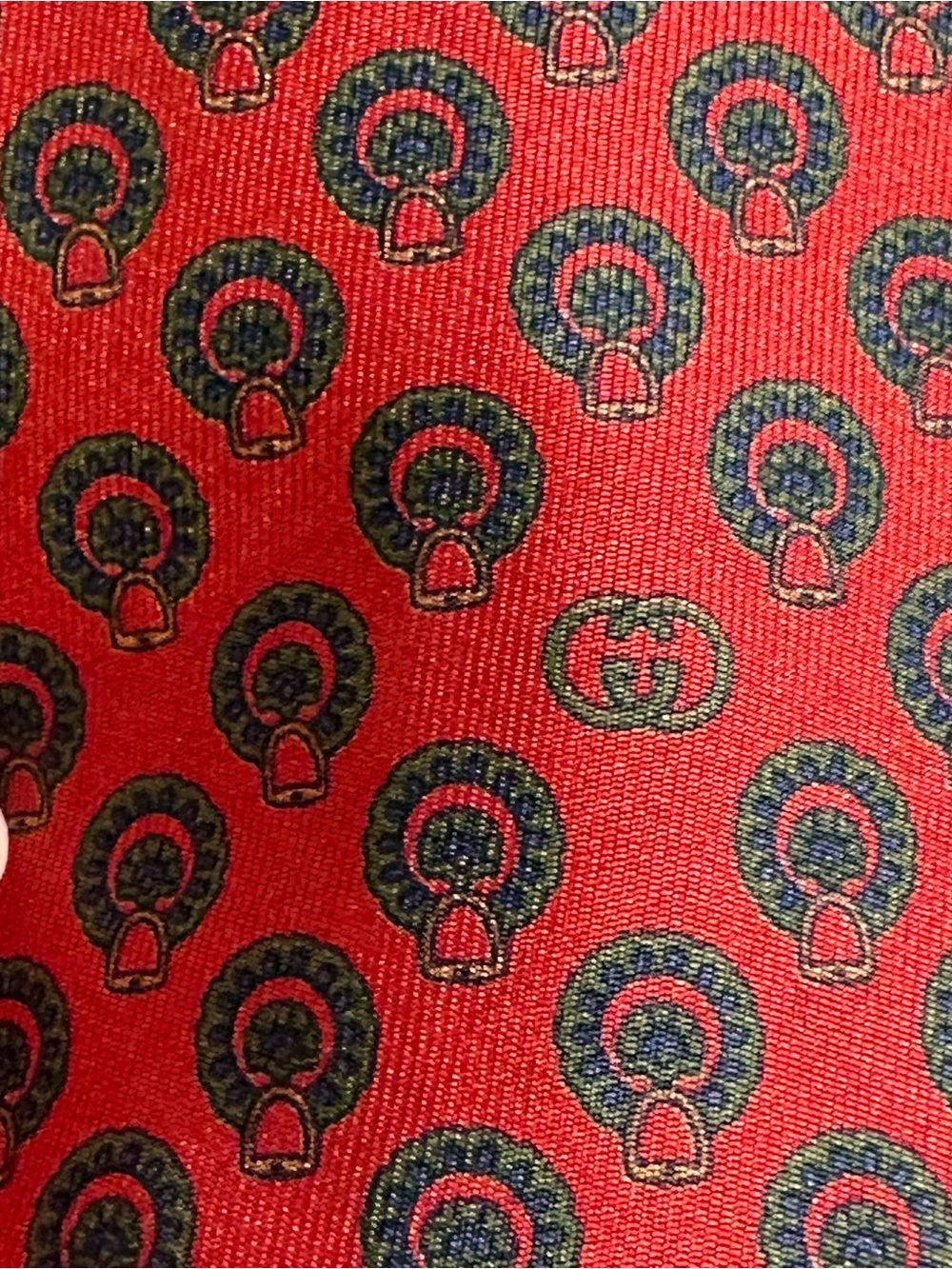 Gucci vintage bundle Red and Light Gray Patterned Silk Ties - Picture 3 of 10
